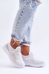 Buty Sportowe Wsuwane Damskie Białe Hold Me! JHY260
