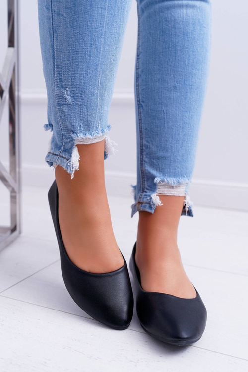 Classic Pointed Ballerinas Black Lumen