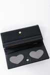 Beautiful Ladies Black Latch Large Wallet