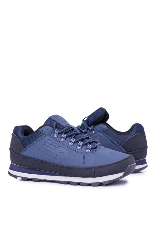 Solidne Męskie Granatowe Buty Trekkingowe Newlans