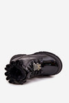 Girls' patent leather ankle boots with zipper black Felori