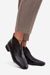 Women's ankle boots with delicate heels black Elvienne