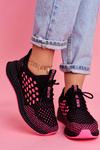 Women's Sport Shoes Sneakers Big Star Black Fuchsia FF274964