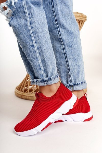 Buty Sportowe Slip-on Big Star Czerwone DD274463