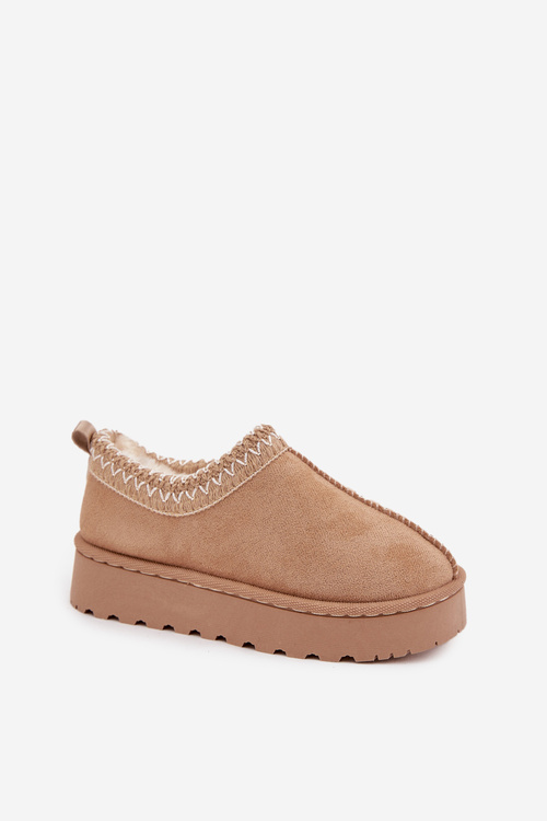 Children's Snow Boots With Embroidery Beige Prina