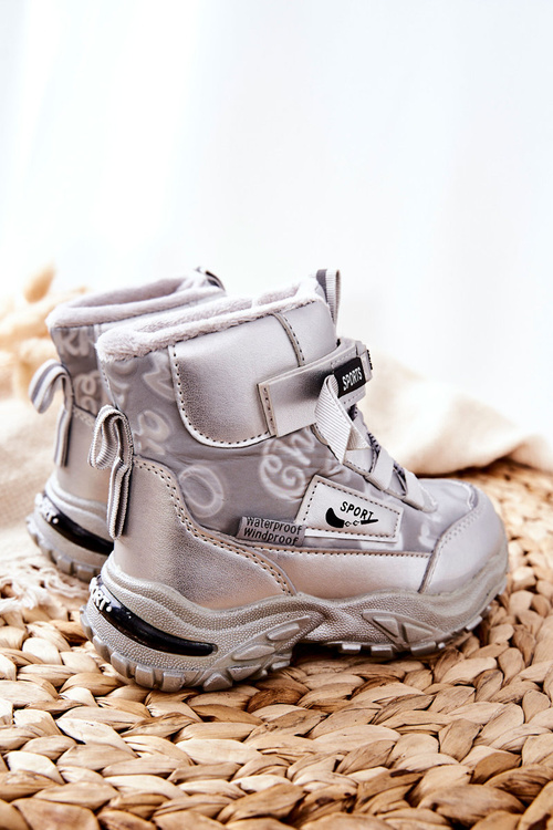 Insulated Snow Boots Silver Erila