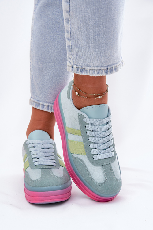 Low Platform Sneakers Blue Ovivene