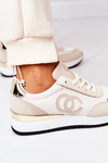 Damskie Sportowe Buty Sneakersy Beżowe Under Control