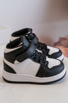 High Children's Sports Shoes  White and Black Teredite