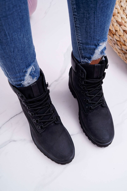 Women's Booties Trappers Big Star Black EE274033