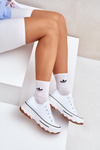 Low Women's Sneakers On Platform White Aradwin