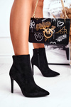 Women's Boots On Heel Black Linsy