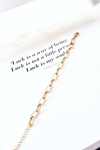 Bracelet On A Thick Chain Gold