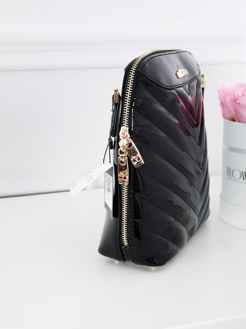 Women's Lacquered Letter Bag NOBO NBAG-FD2080-C020 Black