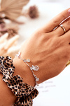 Bracelet Pendants Leaf Zirconia Silver Berolti