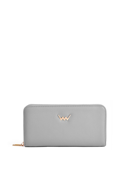 Large Women's Zip Wallet Grey Hailey