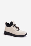 Damskie Buty Sportowe Skóra Naturalna Zamek Beżowe Artiker 55C0035