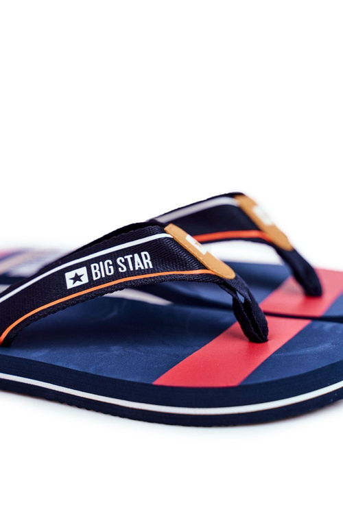 Men's Slides Flip flops Big Star Navy FF274A459