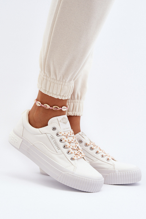 Trampki Damskie Klasyczne Białe Lee Cooper LCW-24-31-2170