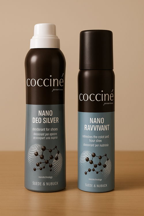 Cocciné Nano Deo Silver + Cocciné Nano Ravvivant – Zestaw do pielęgnacji i odświeżania obuwia |