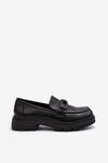 Women's Genuine Leather Moccasins Black Imbleria
