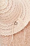 Women's Openwork Hat Beige Mera