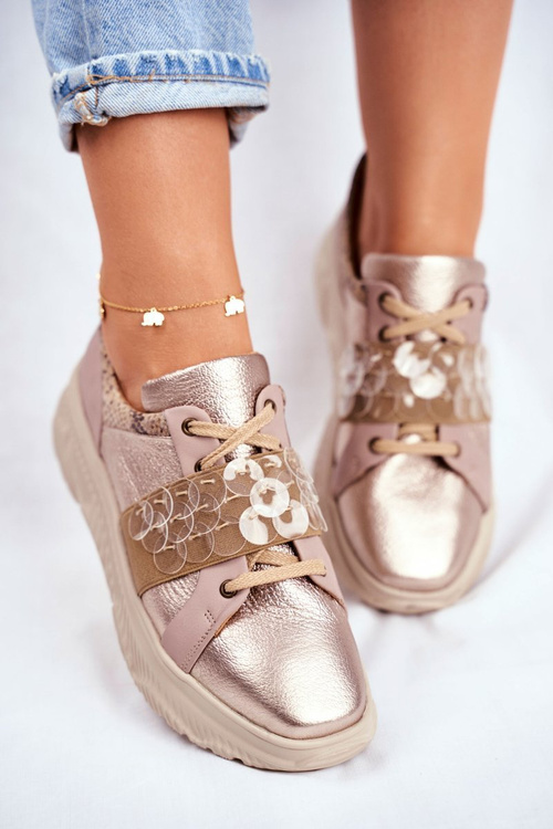 Women’s Sport Shoes Sneakers Leather Maciejka 04448-25