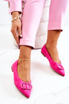 Suede Pointed Ballerinas Pink Neriso