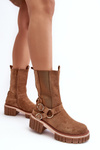 Women's Suede Fleece Lined Boots Workery Camel Brinnon