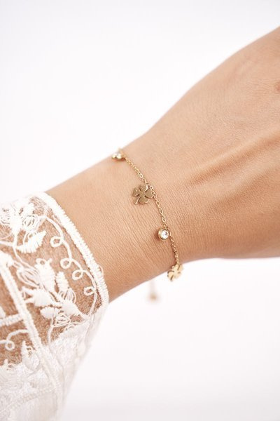 Women's Bracelet Celebrity Gold Clover Jess