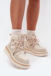 Women's Ankle Boots Platform Light Beige Liorae