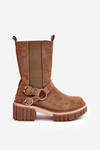 Women's Suede Fleece Lined Boots Workery Camel Brinnon