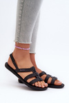Sandały Damskie Płaskie Czarne 83516 Ipanema Style Sandal Fem