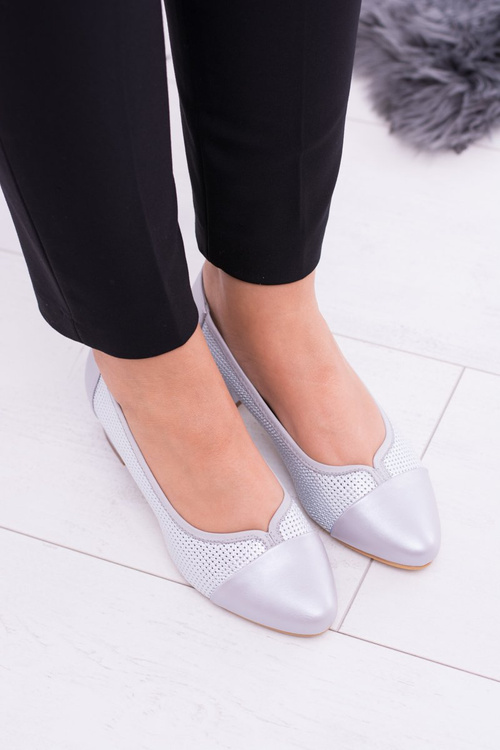 Women's Sergio Leone Grey Pearl Hermida pumps