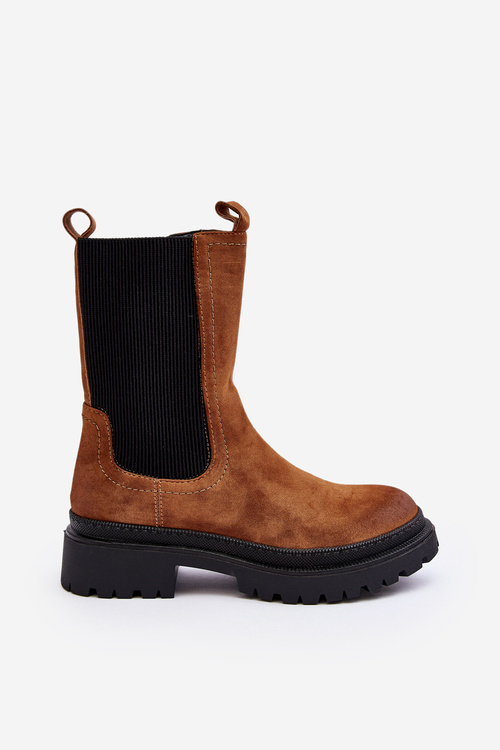 Women's Zip-up Ankle Boots Camel Samil