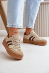 Women's Platform Sneakers Brown Nesonice