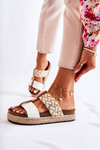 Women's Slippers With Eco Leather White Simona