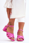 Classic Heeled Sandals Pink Misty