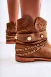 Suede Boots On Hidden Wedge Brown Verine