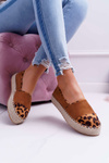 Espadryle Damskie Camel Platforma Ringer