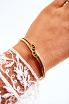 Women's Elegant Steel Bracelet Gold