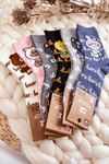 Women's Cotton Socks dog Light grey