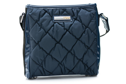 Quilted Navy Blue Handbag Letter Bag Nobo