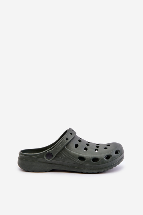 Męskie Klapki Sandały Do Ogrodu Basen Ciemnozielone