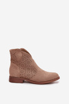 Women's Ankle Boots On Flat Heel S Barshi HY52 532 Beige