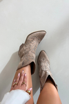 Women's Cowboy Boots With Embellishment Beige Arlissima