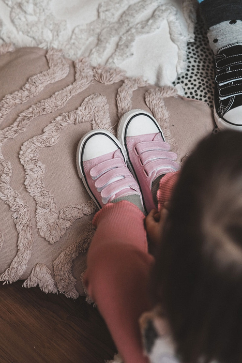 Children's Sneakers With Velcro Pink Bernie