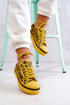 Trampki Damskie Pantera Żółte Big Star JJ274616