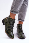 Women's Leather Boots Maciejka 5743C-09 Green