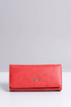 Large Ladies Red Heart Wallet